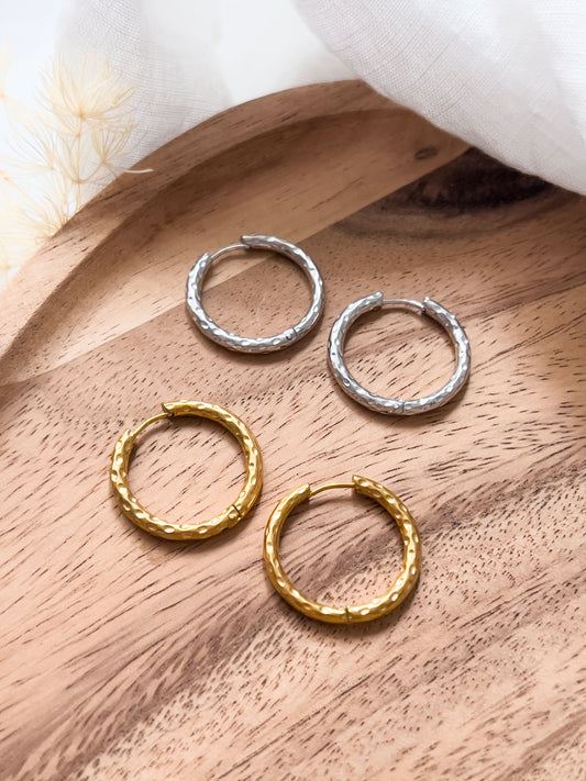 Base Col ✦ MIX&MATCH Small round hoop earrings