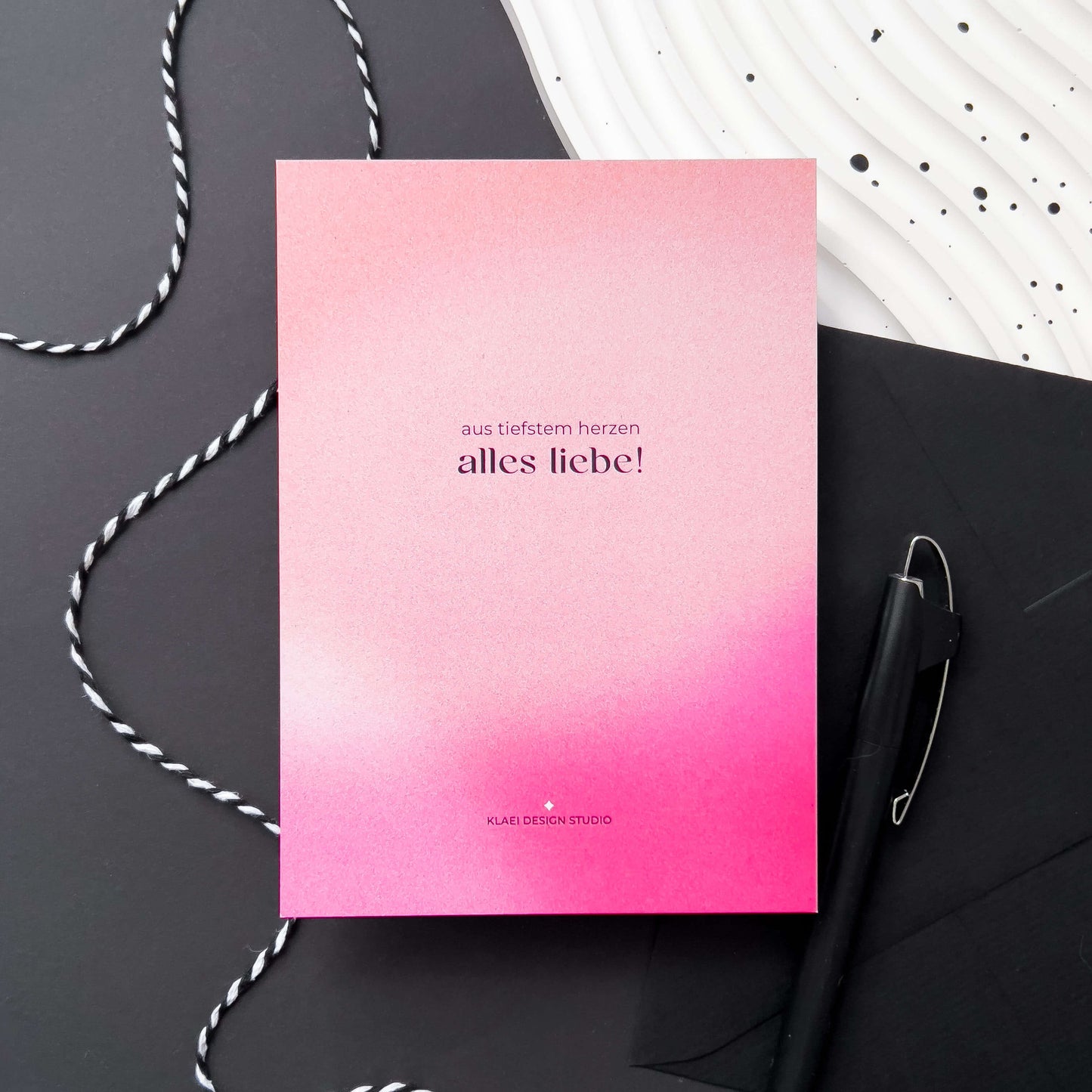 GREETING CARD With love from the bottom of my heart!