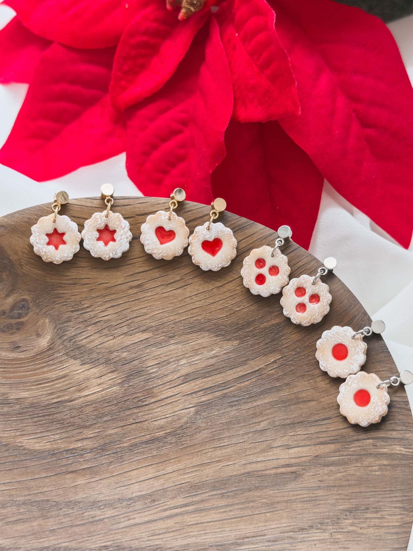 Col A ✦ Linzer Augen Keks Ohrringe klein