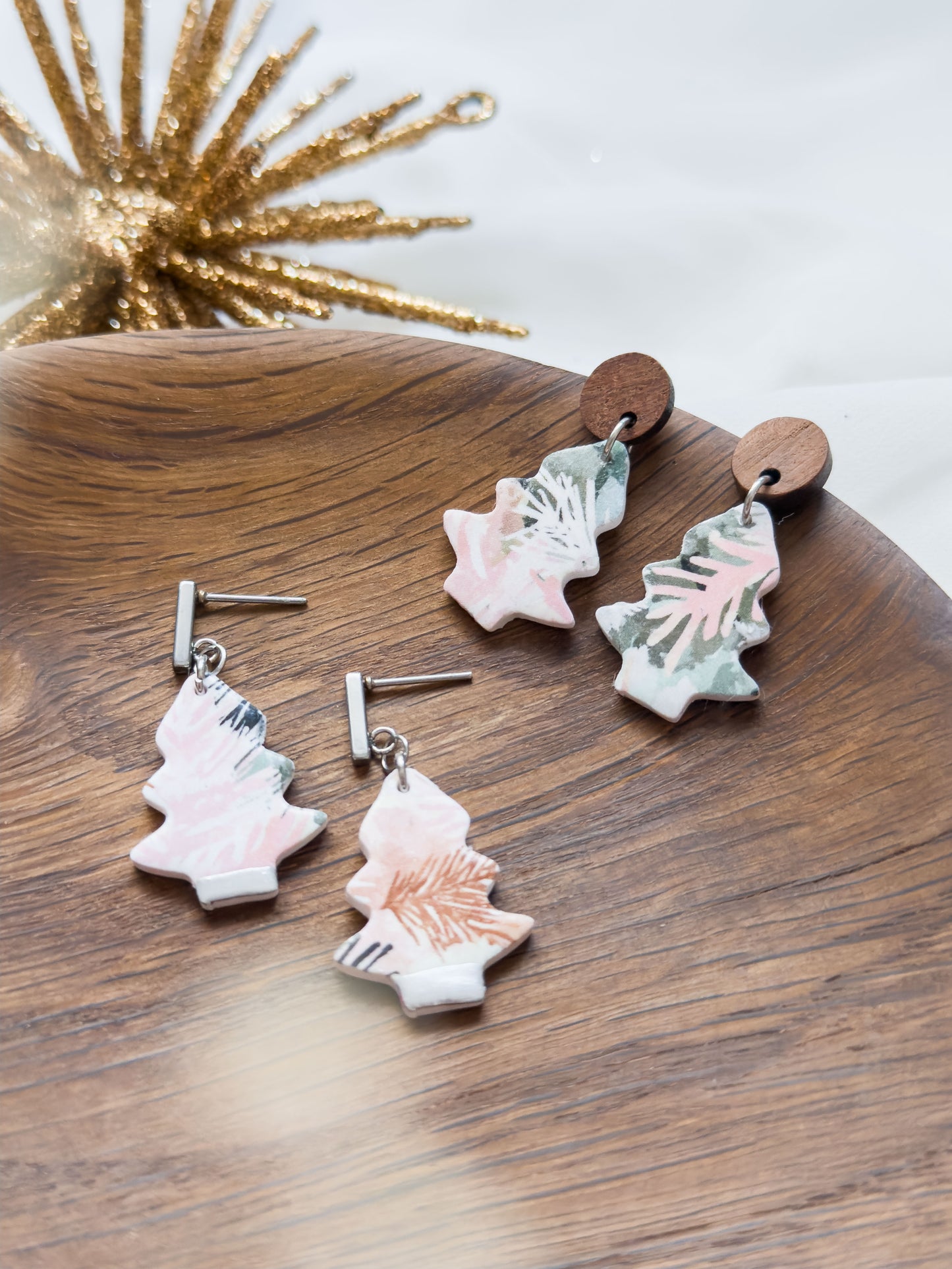 Col A ✦ Pastell Tannenbaum Ohrringe