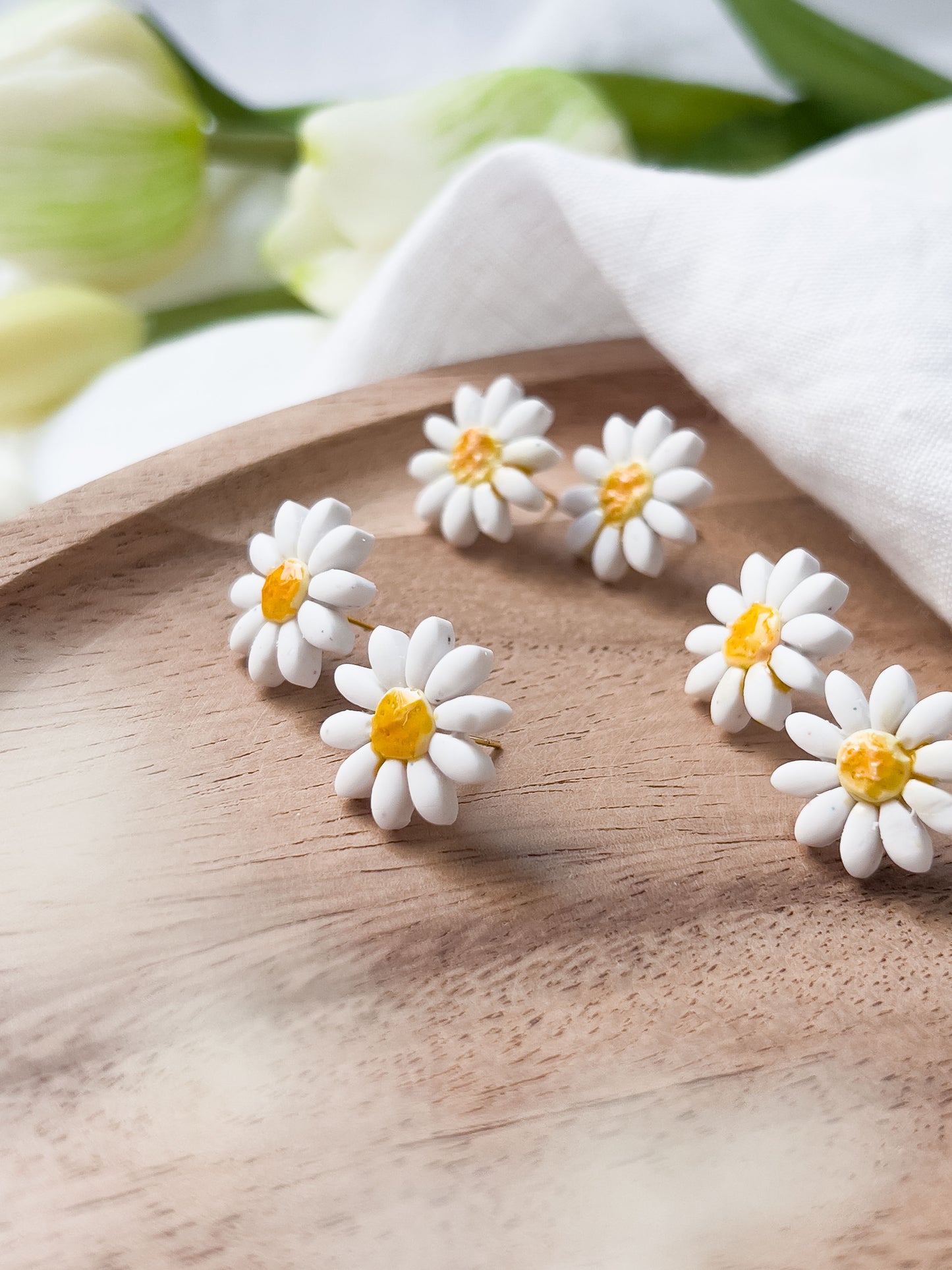 Col J ✦ Kleine Gänseblümchen Ohrstecker