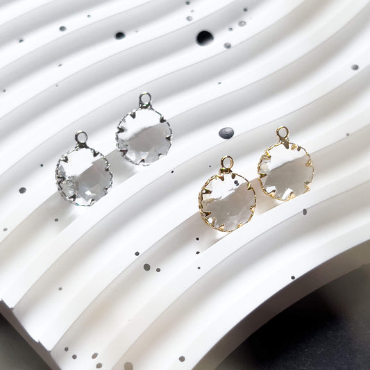 Base Col ✦ MIX&MATCH Round Crystal Glass Pendants