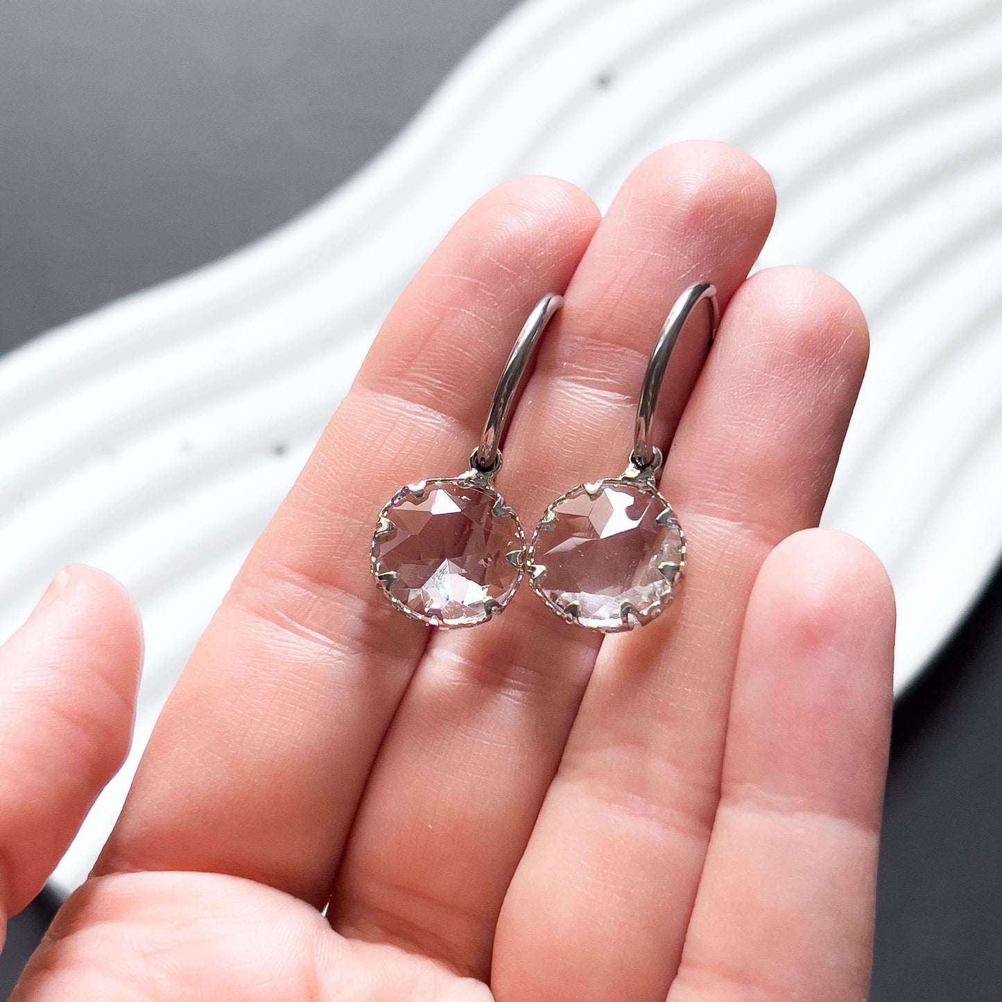 Base Col ✦ MIX&MATCH Round Crystal Glass Pendants