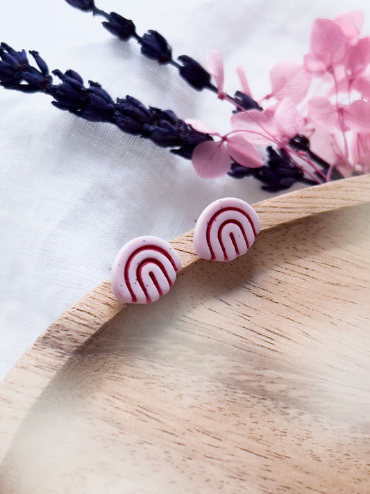 Col J ✦ Kleine pink-rote Ohrstecker