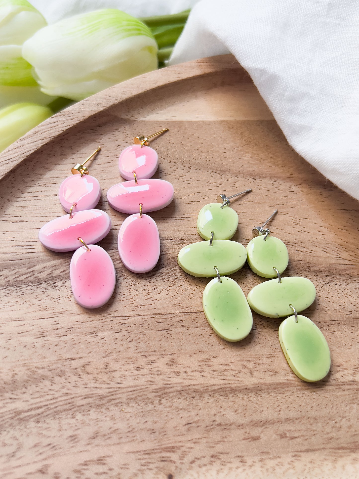 Col J ✦ Faux-Keramik Ohrringe