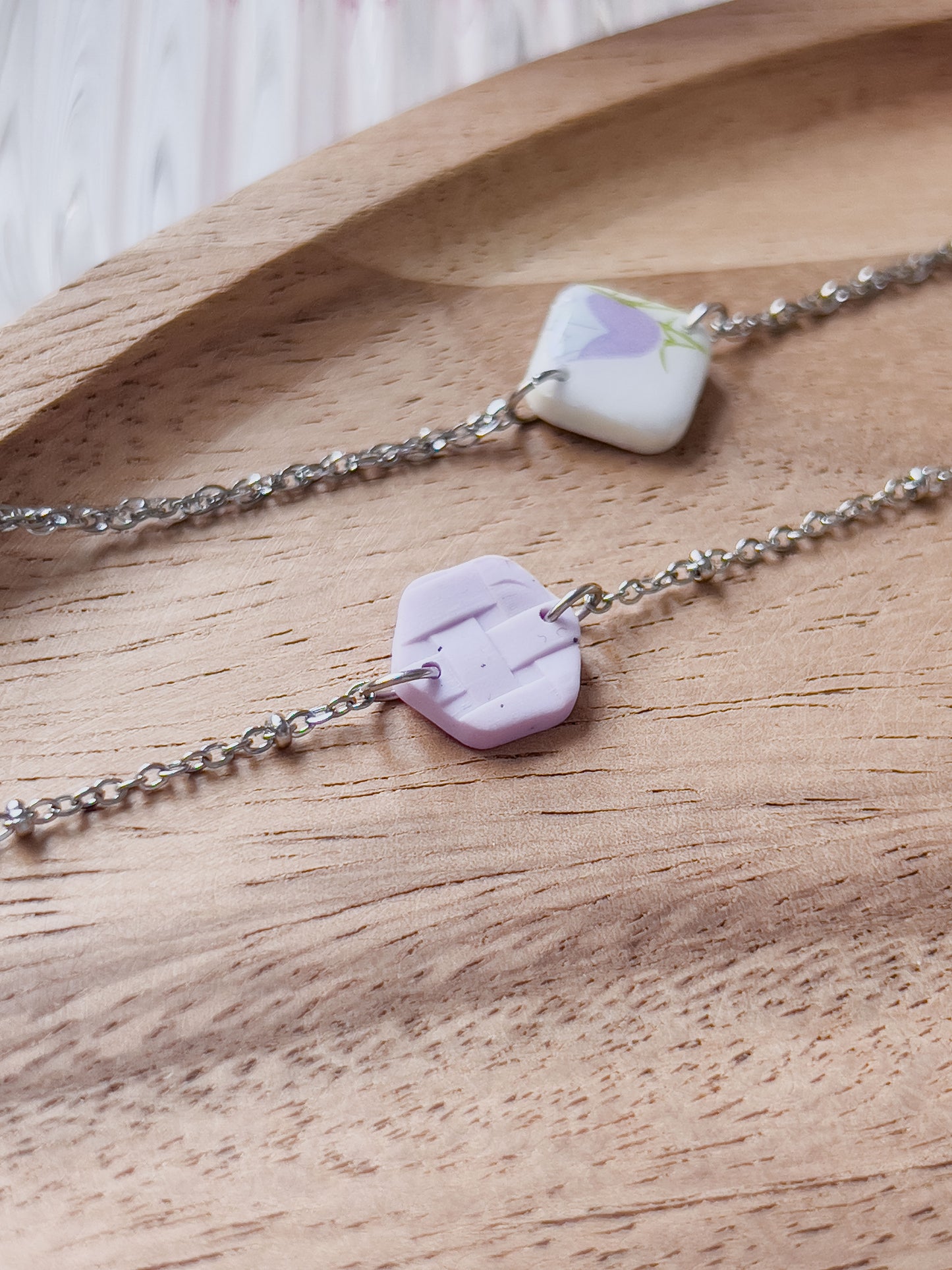 Col J ✦ Lilac Blumen Armbänder