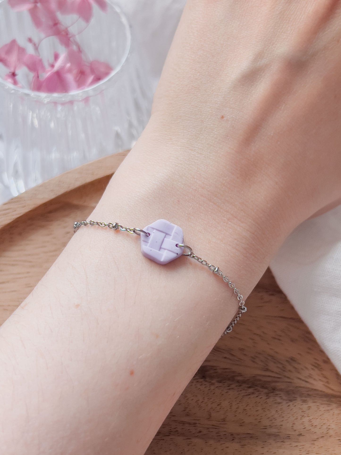 Col J ✦ Lilac Blumen Armbänder