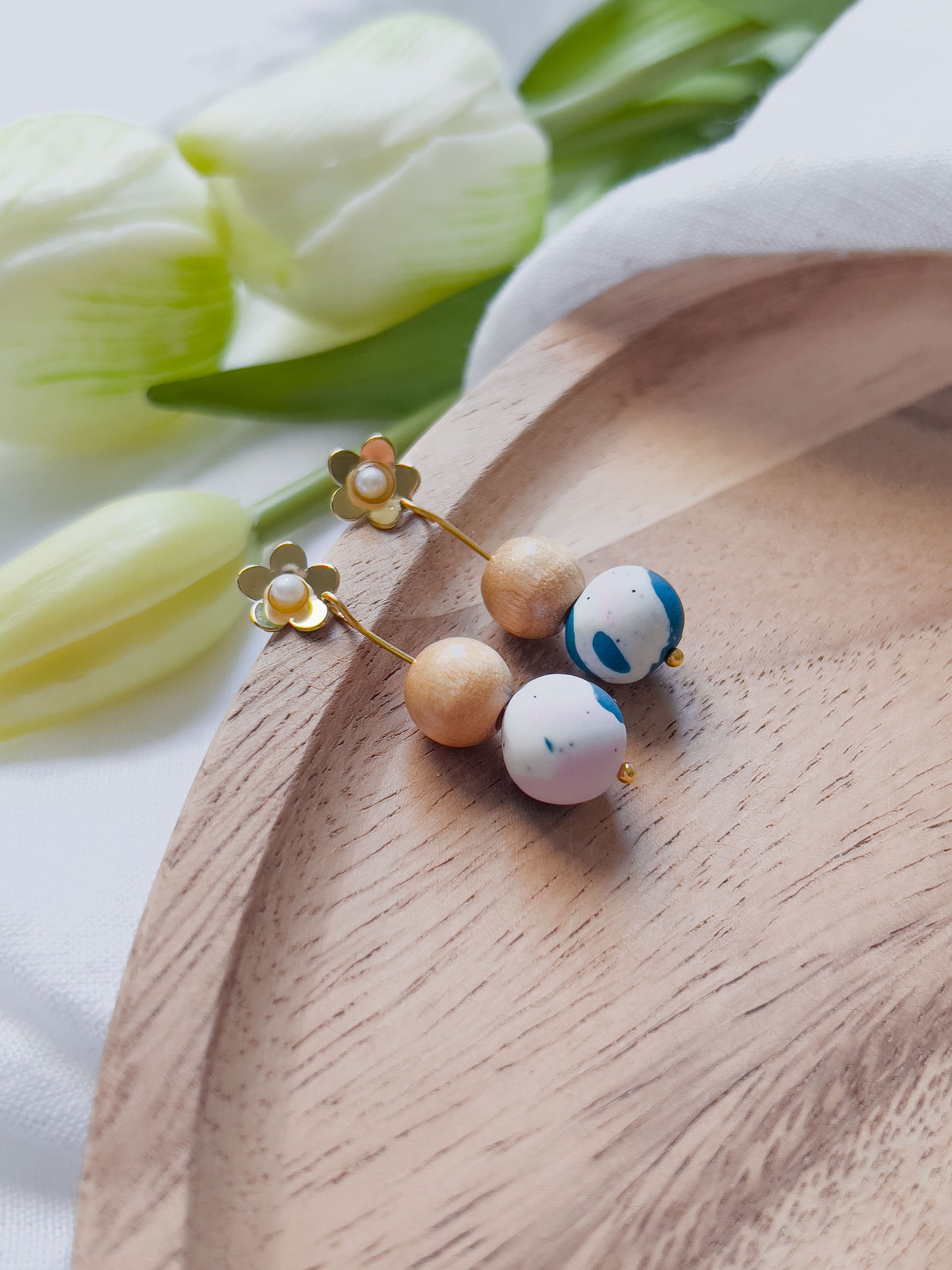 Col J ✦ Süße Blumenperlen Ohrringe