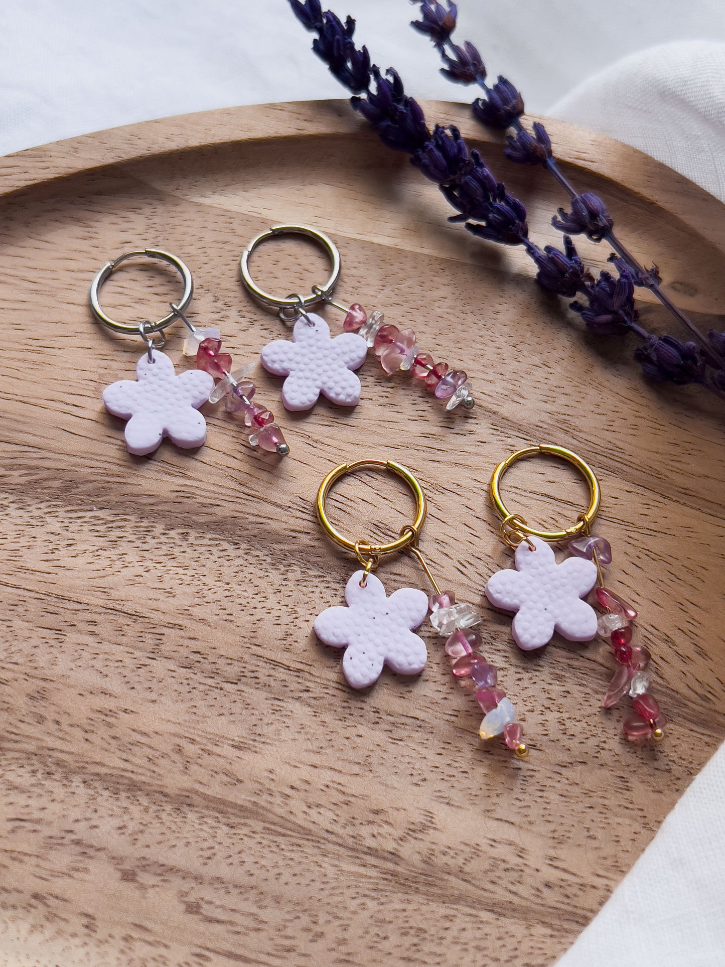 Col J ✦ Süße Blumen Creolen 3-in-1