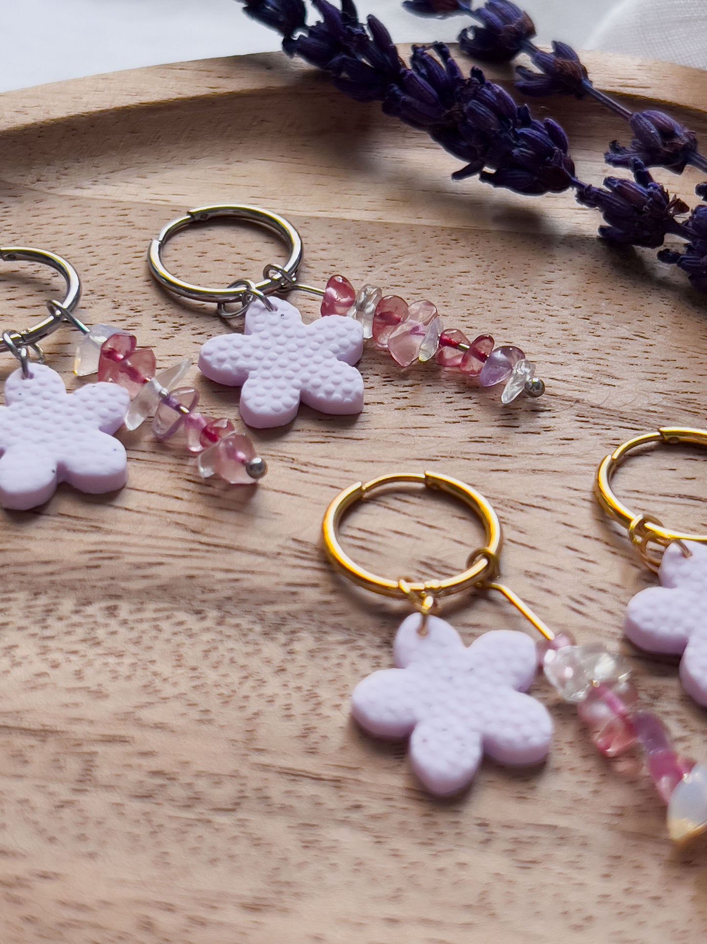 Col J ✦ Süße Blumen Creolen 3-in-1