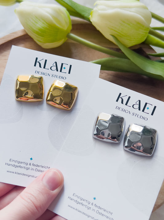 Col J ✦ Viereckige Statement Ohrstecker