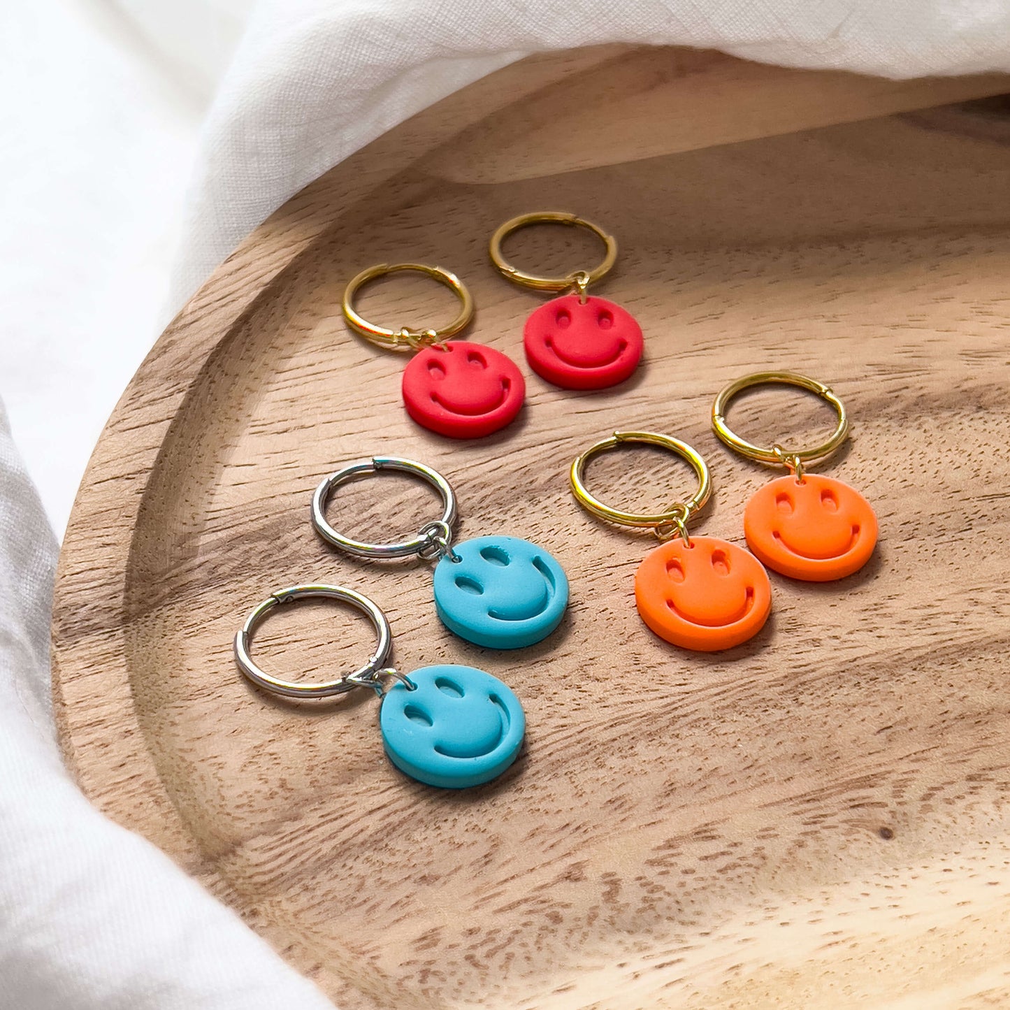 Col S ✦ Sommerliche Smile Creolen | 3 Varianten