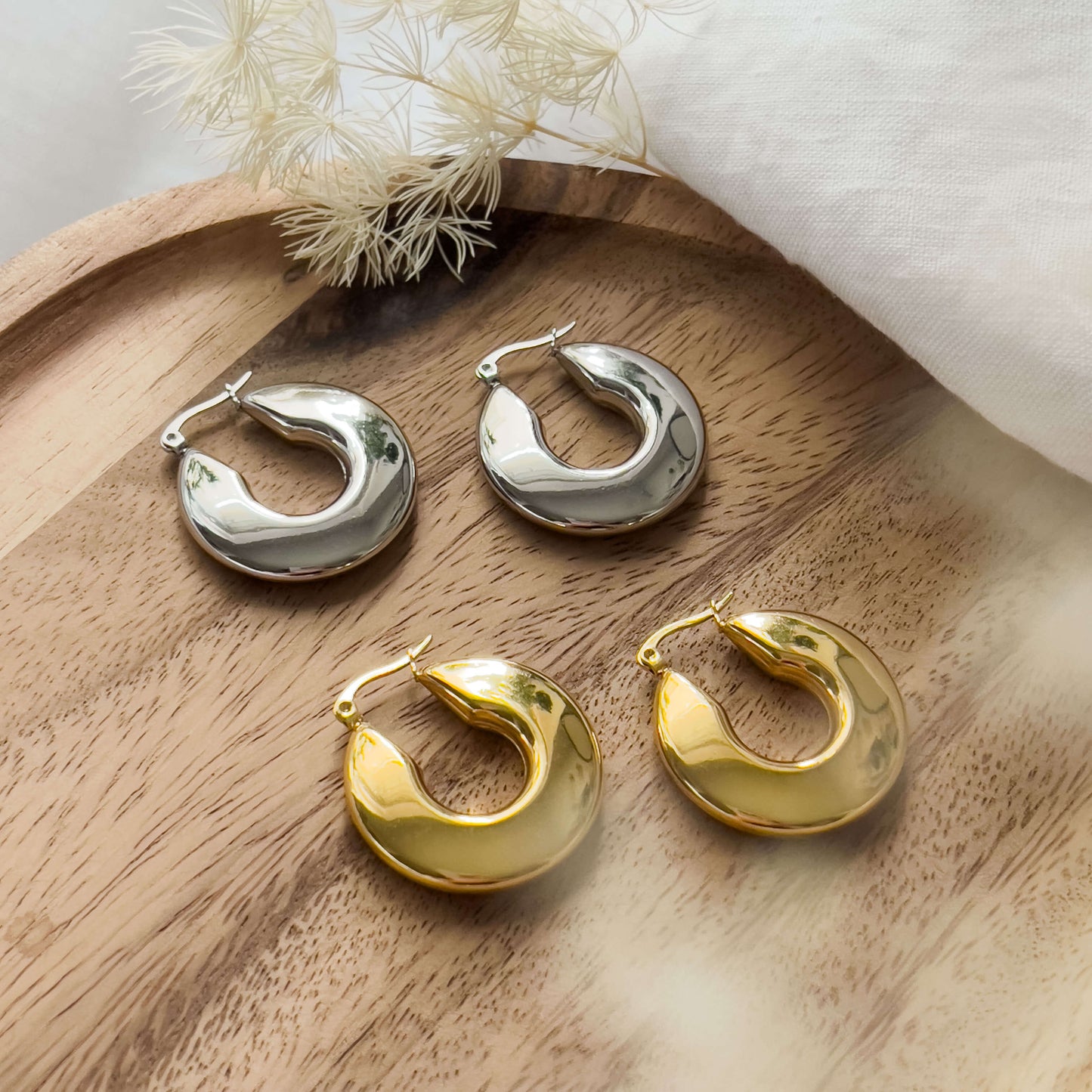 Base Col ✦ GRACE Hoop Earrings