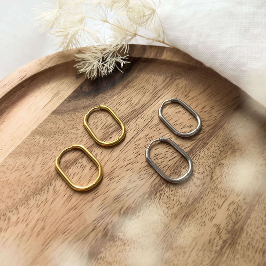 Base Col ✦ MIX&MATCH Elongated Hoop Earrings