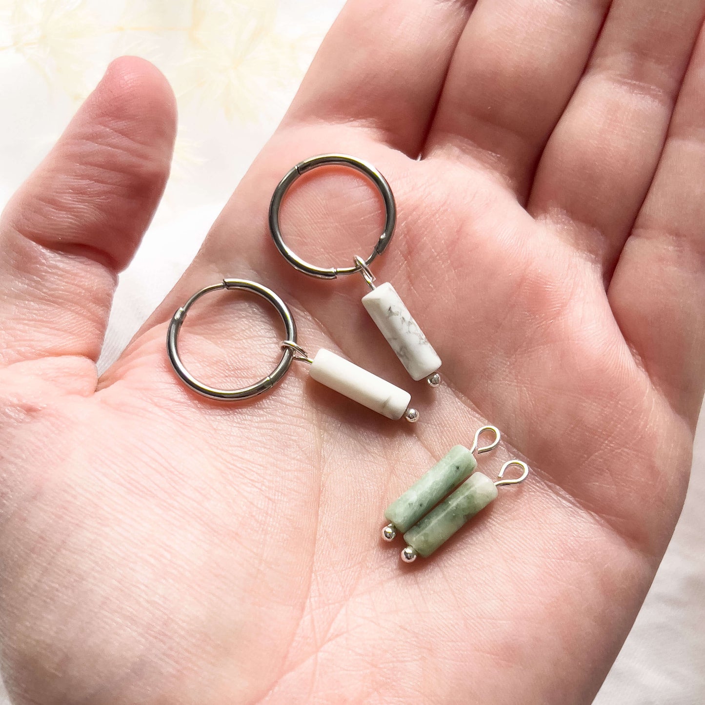 Mix & Match ✦ LIGHT STONE Naturstein Anhänger