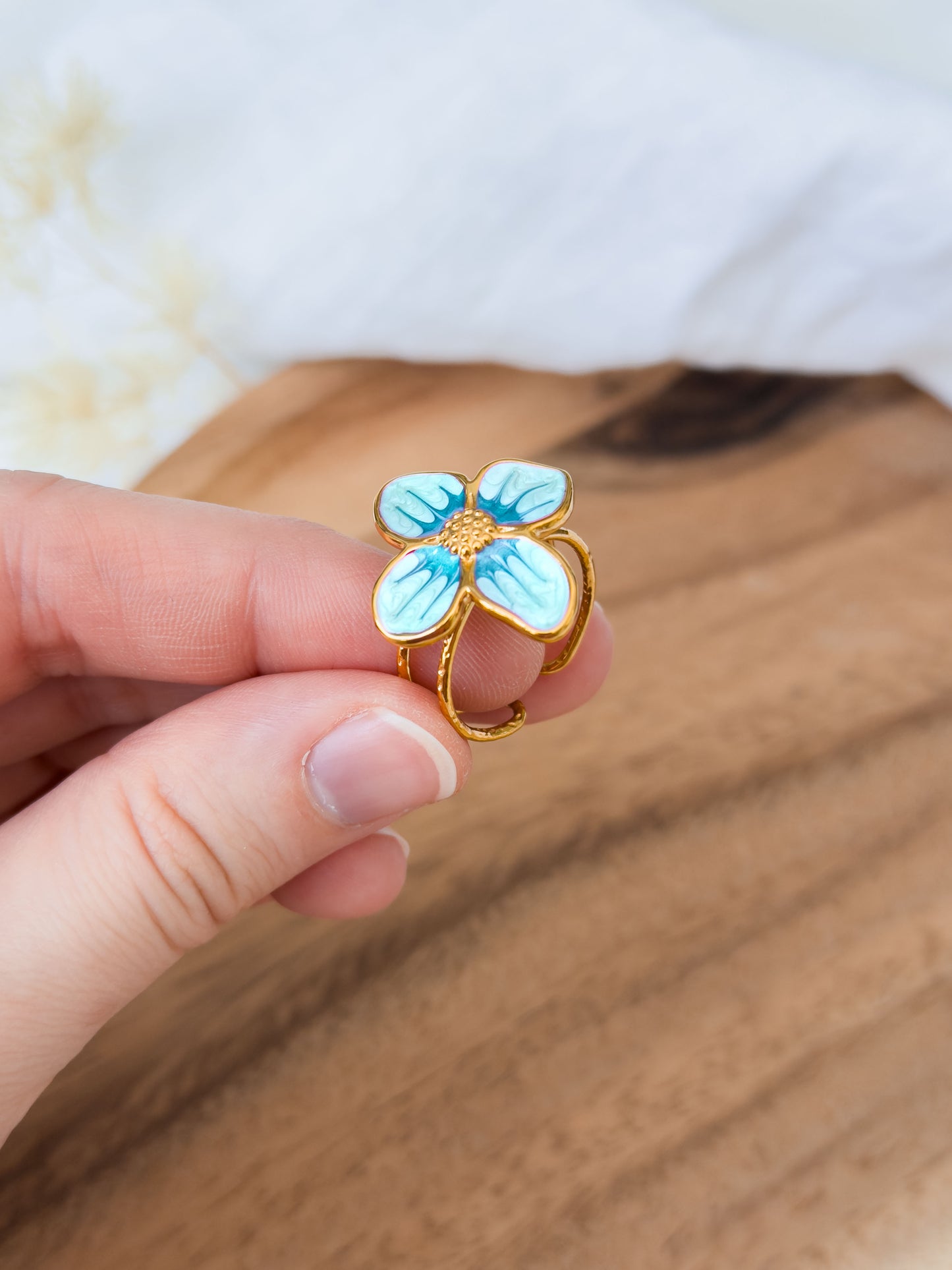 Untamed Garden Col ✦ Emaille Blumen Ringe