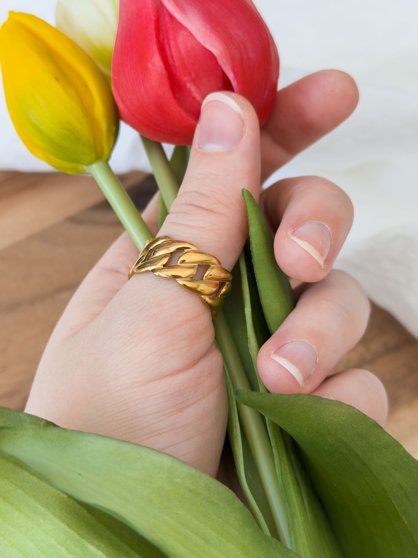 Untamed Garden Col ✦ Chunky gewobener Statement Ring