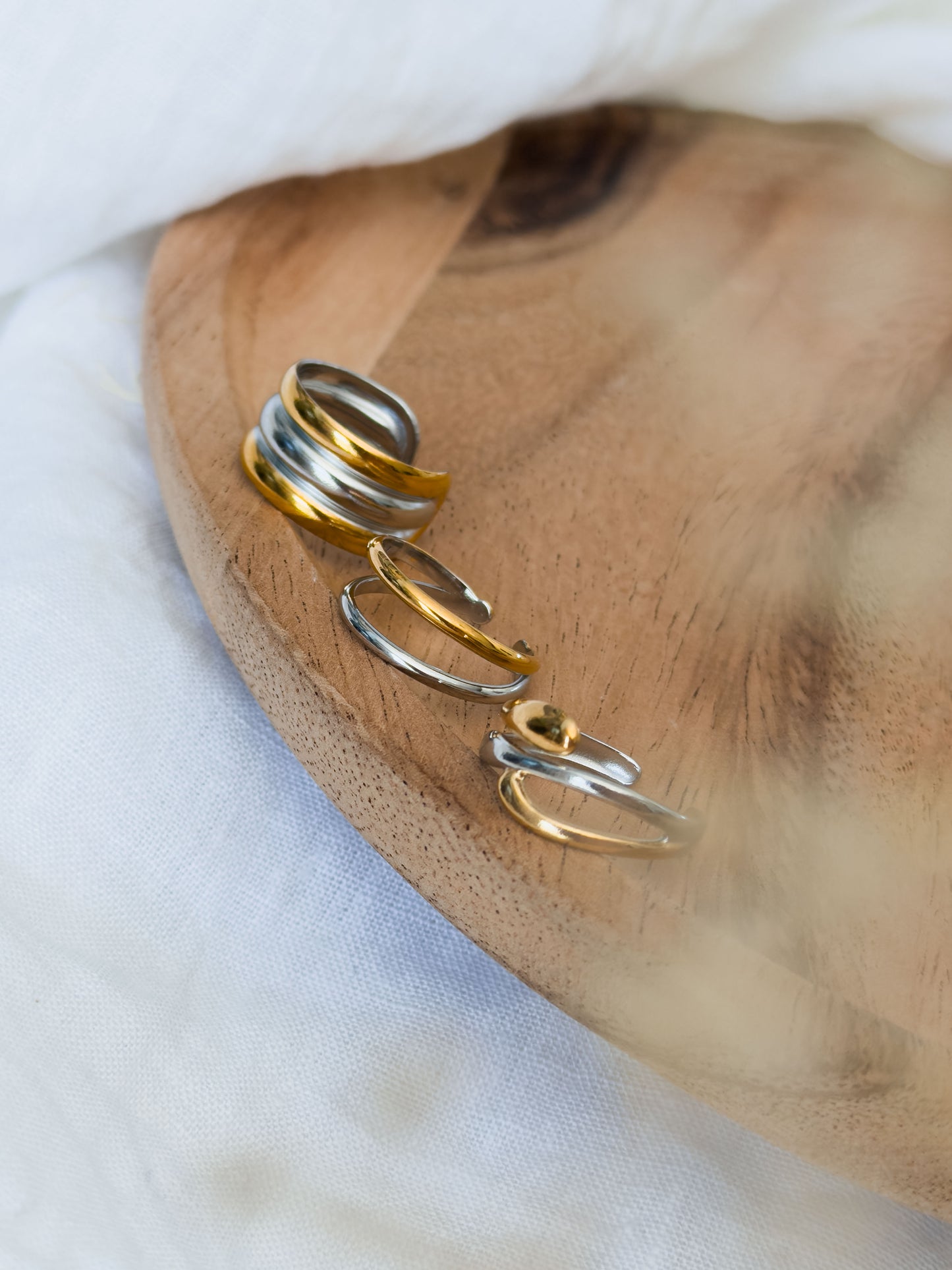 Untamed Garden Col ✦ Mixed Metal Ringe