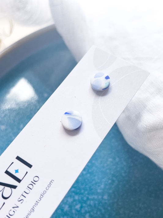 Col K ✦ Blaue kleine Ohrstecker