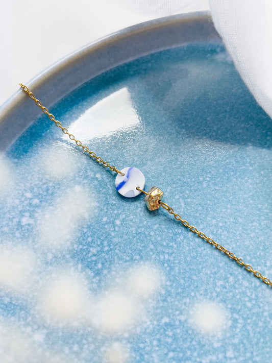 Col K ✦ Blaues filigranes Armband