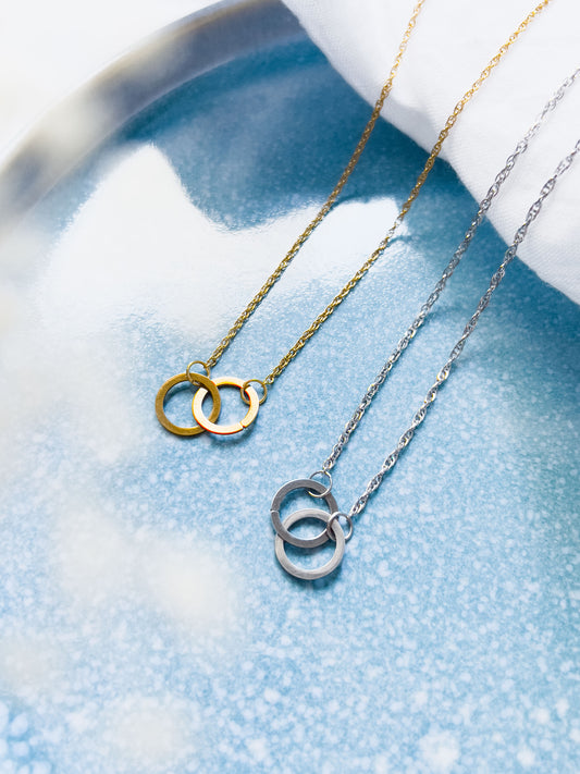 Col K ✦ Double Circle Halskette
