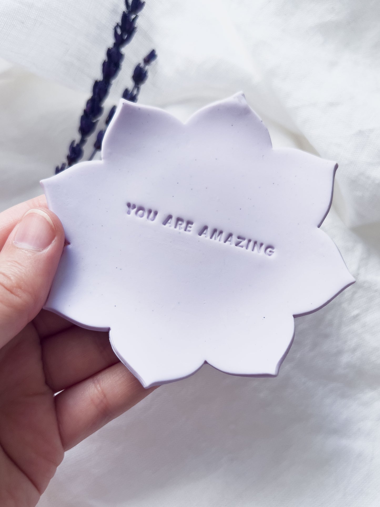 Col K ✦ Pastellfarbene Schmuckschale mit Spruch
