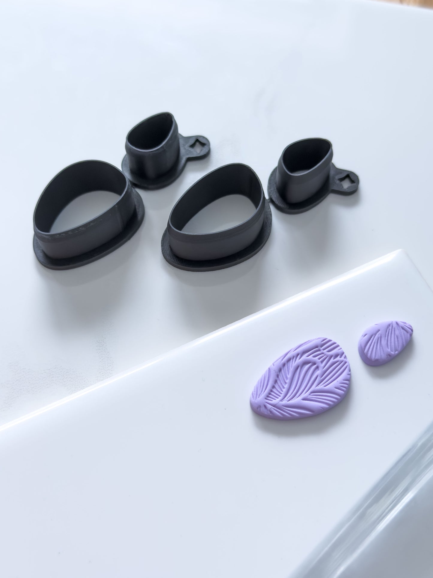 Organic Ellipse Set Polymer Clay Cutter