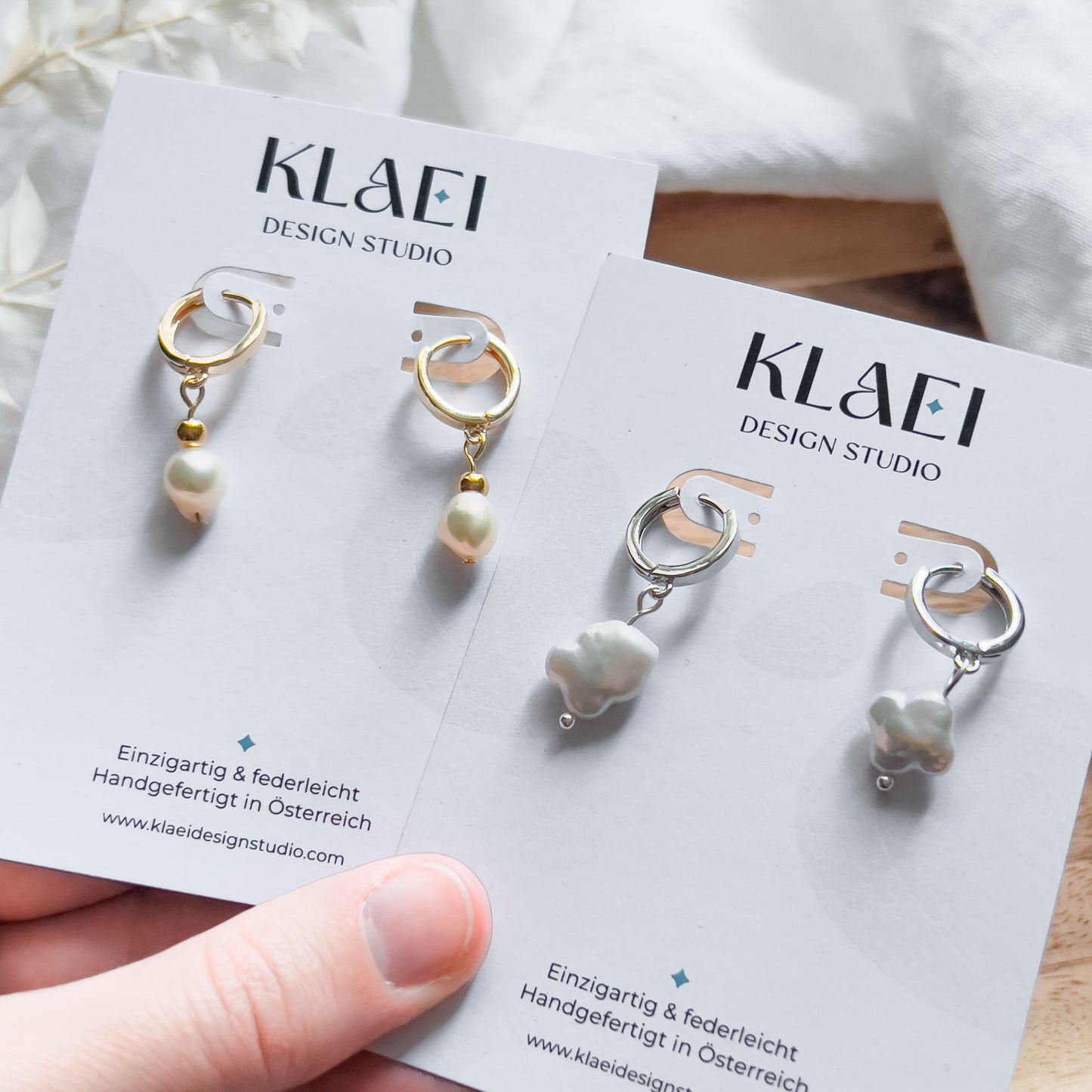 Base Col ✦ PEARL Small Pearl Huggies