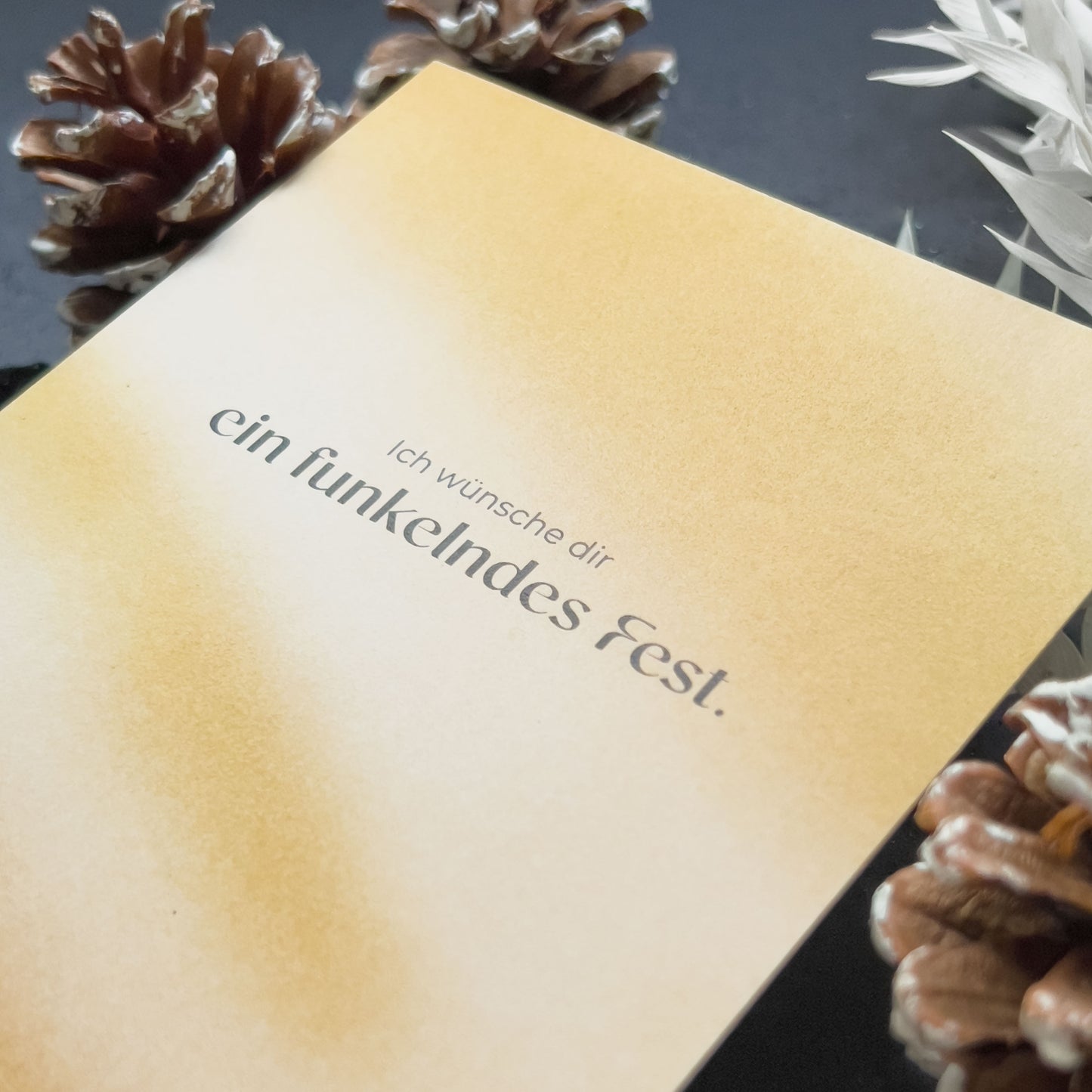 CHRISTMAS GREETING CARD I wish you a sparkling holiday