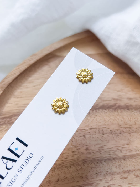 Col R ✦ Goldene Sonnenblumen Ohrstecker