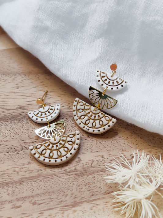 Col R ✦ Dreiteilige Boho Ohrringe