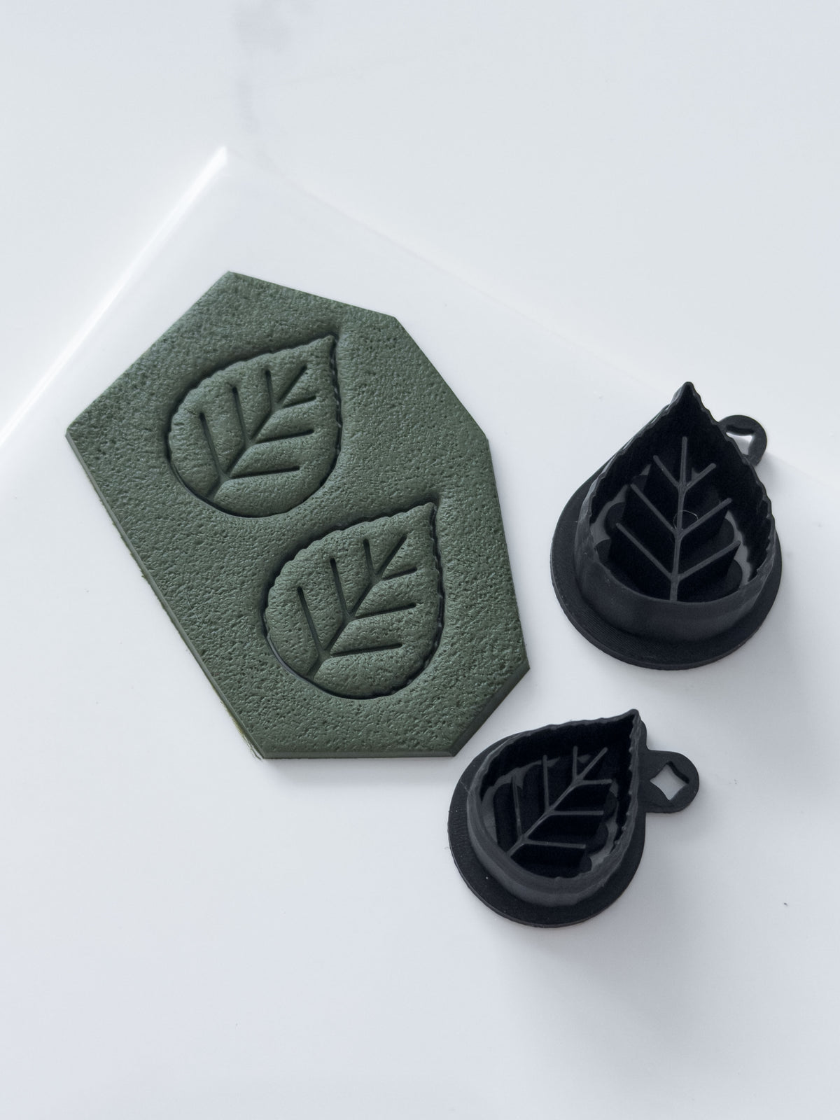 Detailed Birch Leaf Polymer Clay Cutter