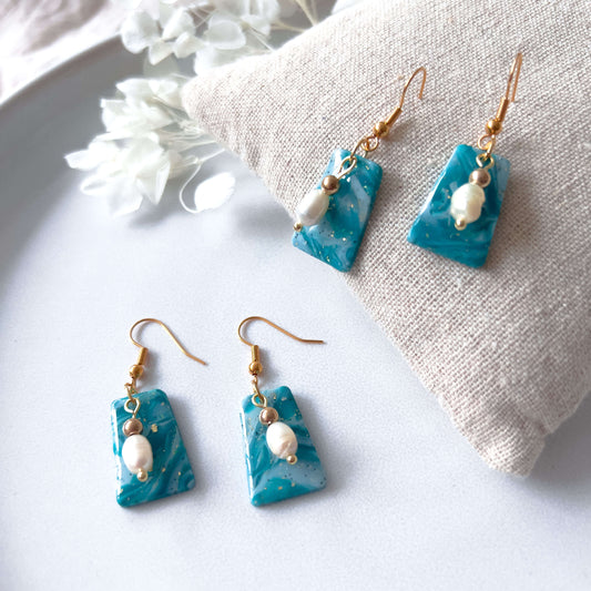 Col M ✦ Turquoise Pearl Earrings