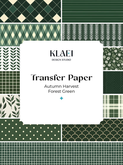 Autumn Harvest: Forest Green ✦ Transfer Paper