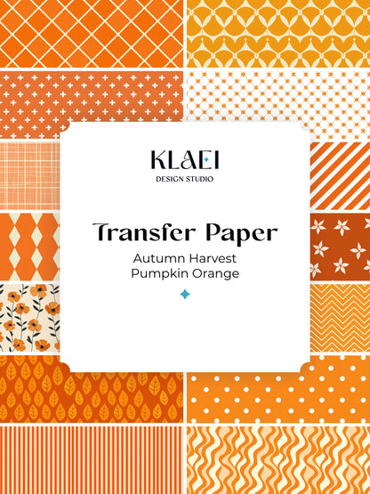 Autumn Harvest: Pumpkin Orange ✦ Transfer Paper