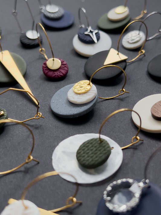 Workshop ✦ Mix & Match: Federleichte Mix & Match Ohrringe aus Polymer Ton gestalten