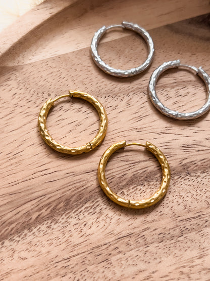 Base Col ✦ MIX&MATCH Small round hoop earrings