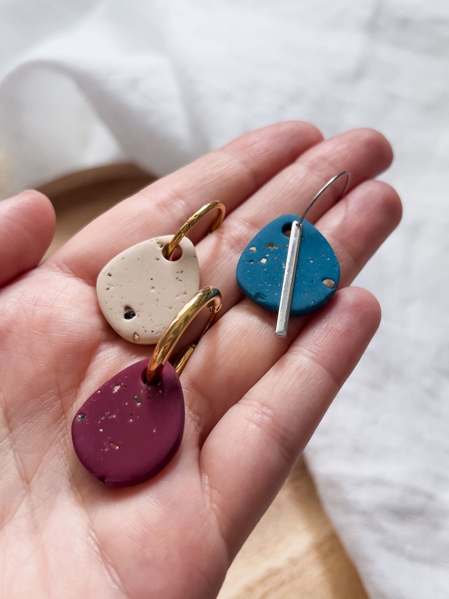 Base Col ✦ MIX&MATCH Small round hoop earrings