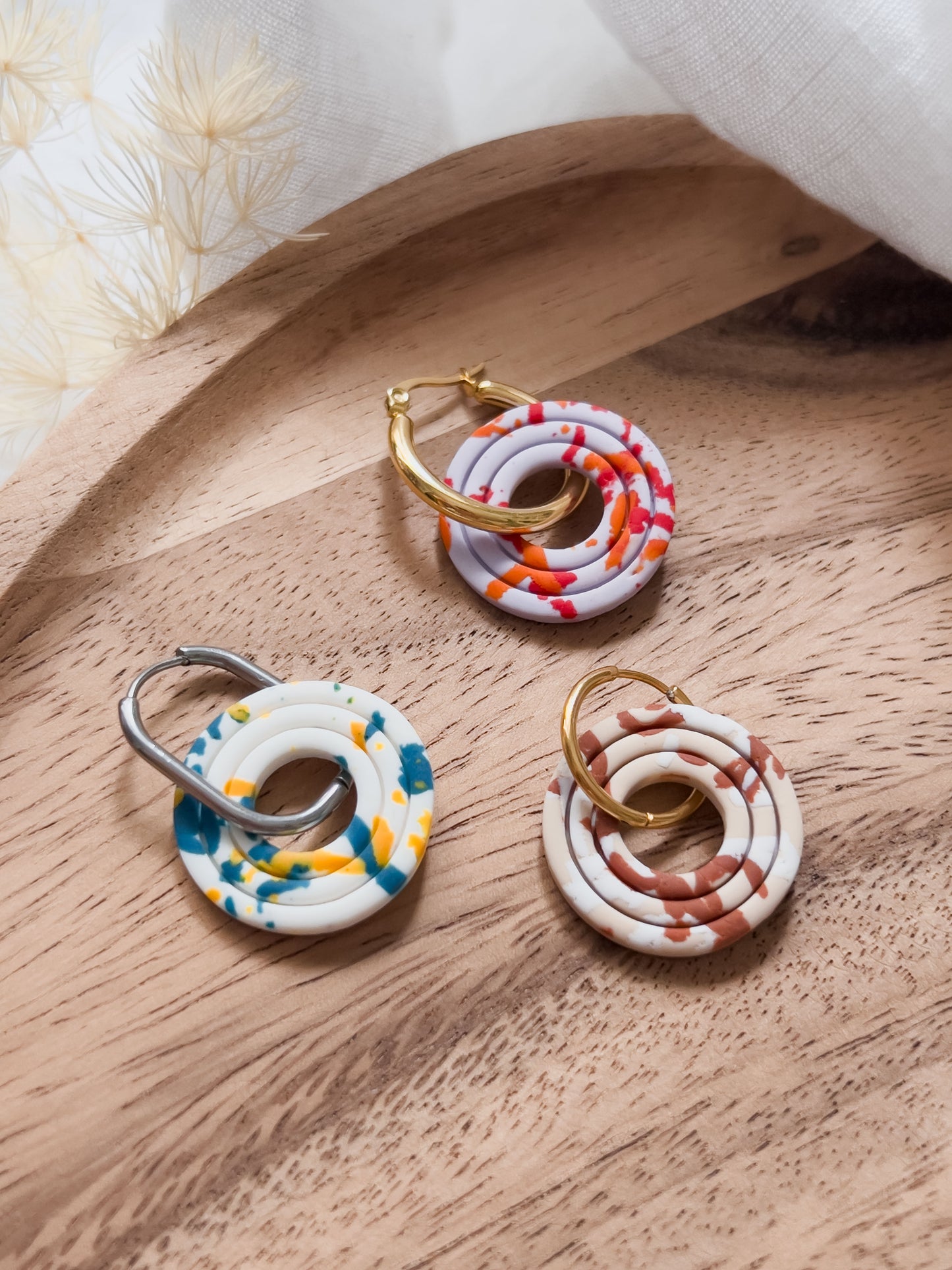 Base Col ✦ MIX&MATCH Small round hoop earrings