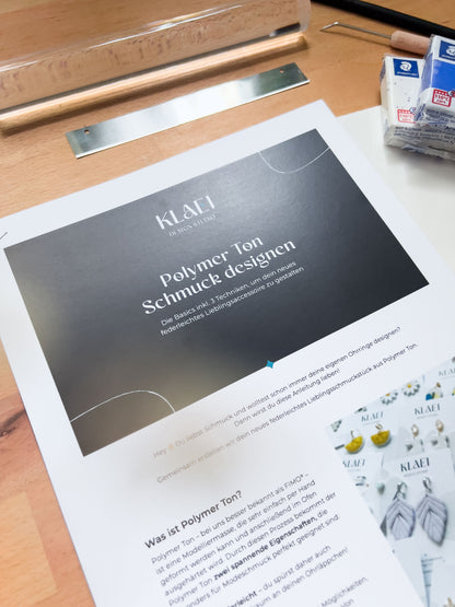 Guide ✦ Polymer Ton Schmuck erstellen: Die Basics inkl. 3 einfacher Techniken