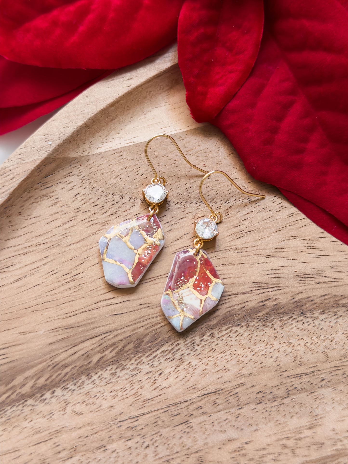 Col A ✦ Stained Glass Ohrhänger mit Zirkonia