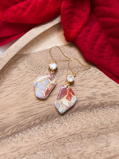 Col A ✦ Stained Glass Ohrhänger mit Zirkonia