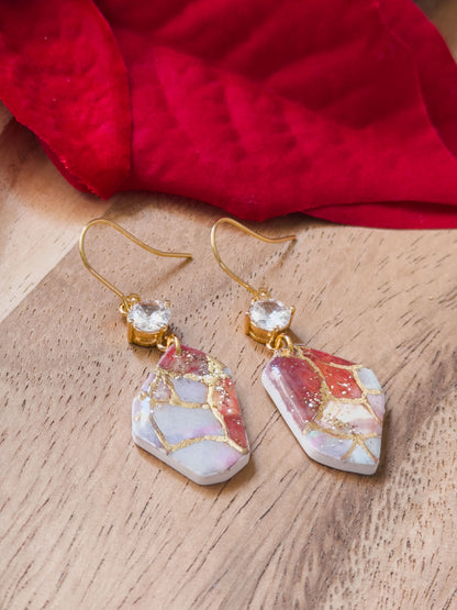 Col A ✦ Stained Glass Ohrhänger mit Zirkonia