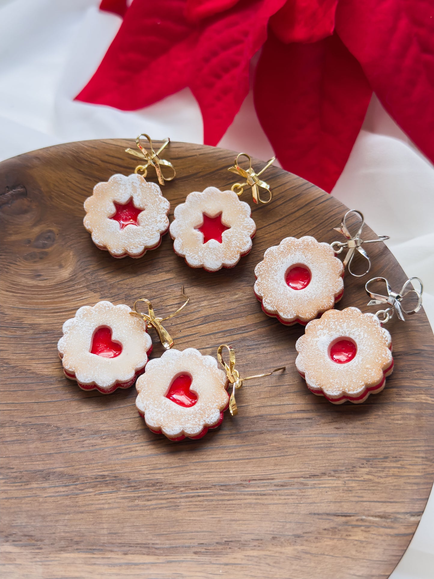 Col A ✦ Linzer Augen Keks Ohrringe