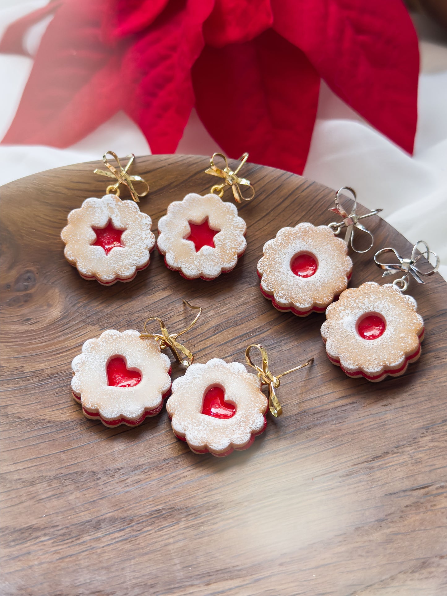 Col A ✦ Linzer Augen Keks Ohrringe