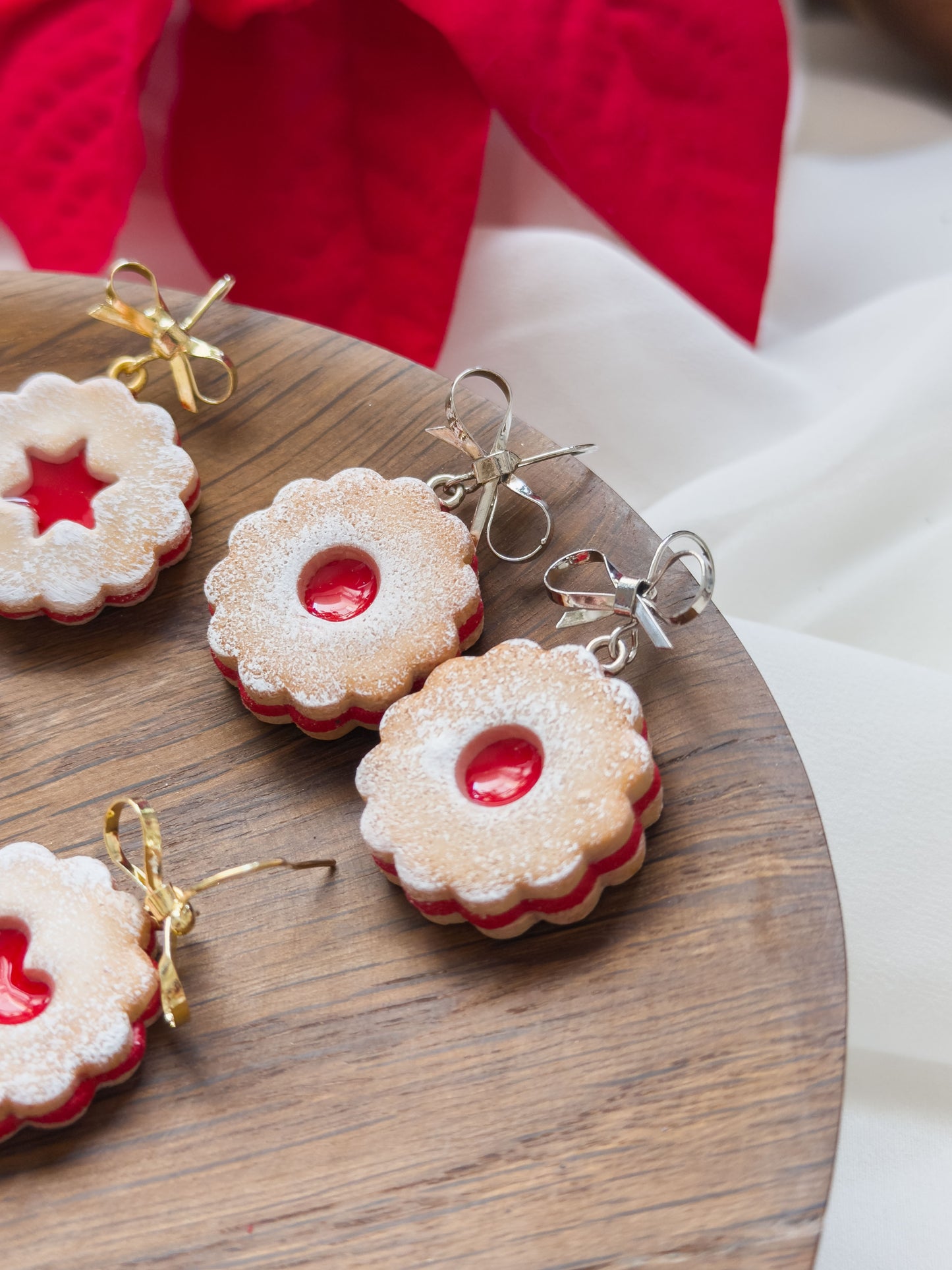 Col A ✦ Linzer Augen Keks Ohrringe