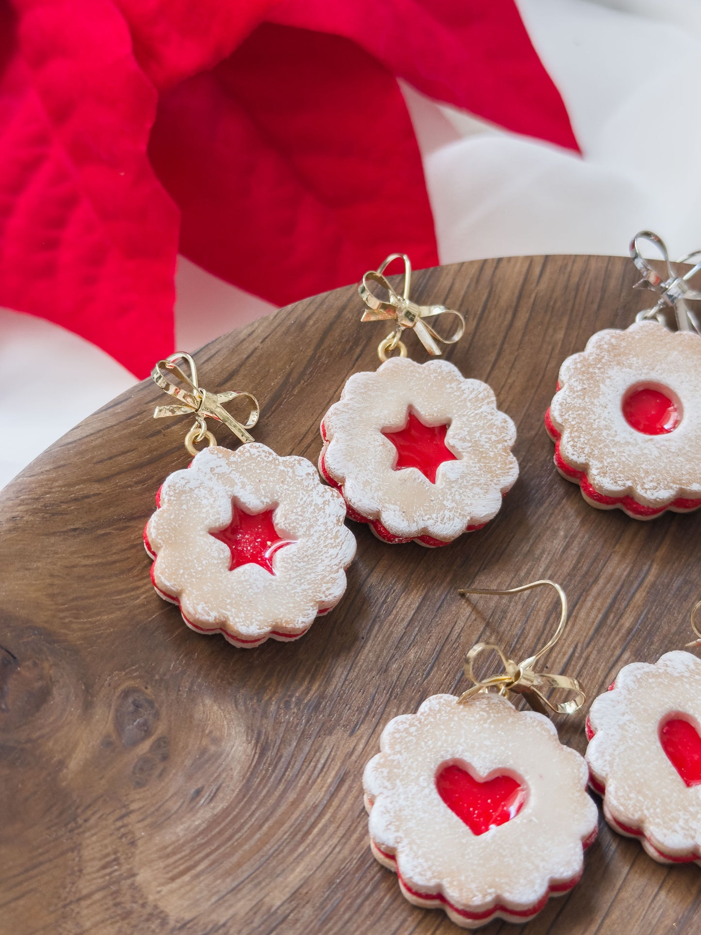 Col A ✦ Linzer Augen Keks Ohrringe