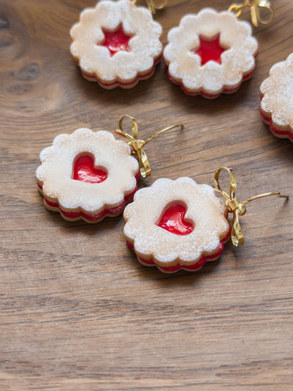 Col A ✦ Linzer Augen Keks Ohrringe