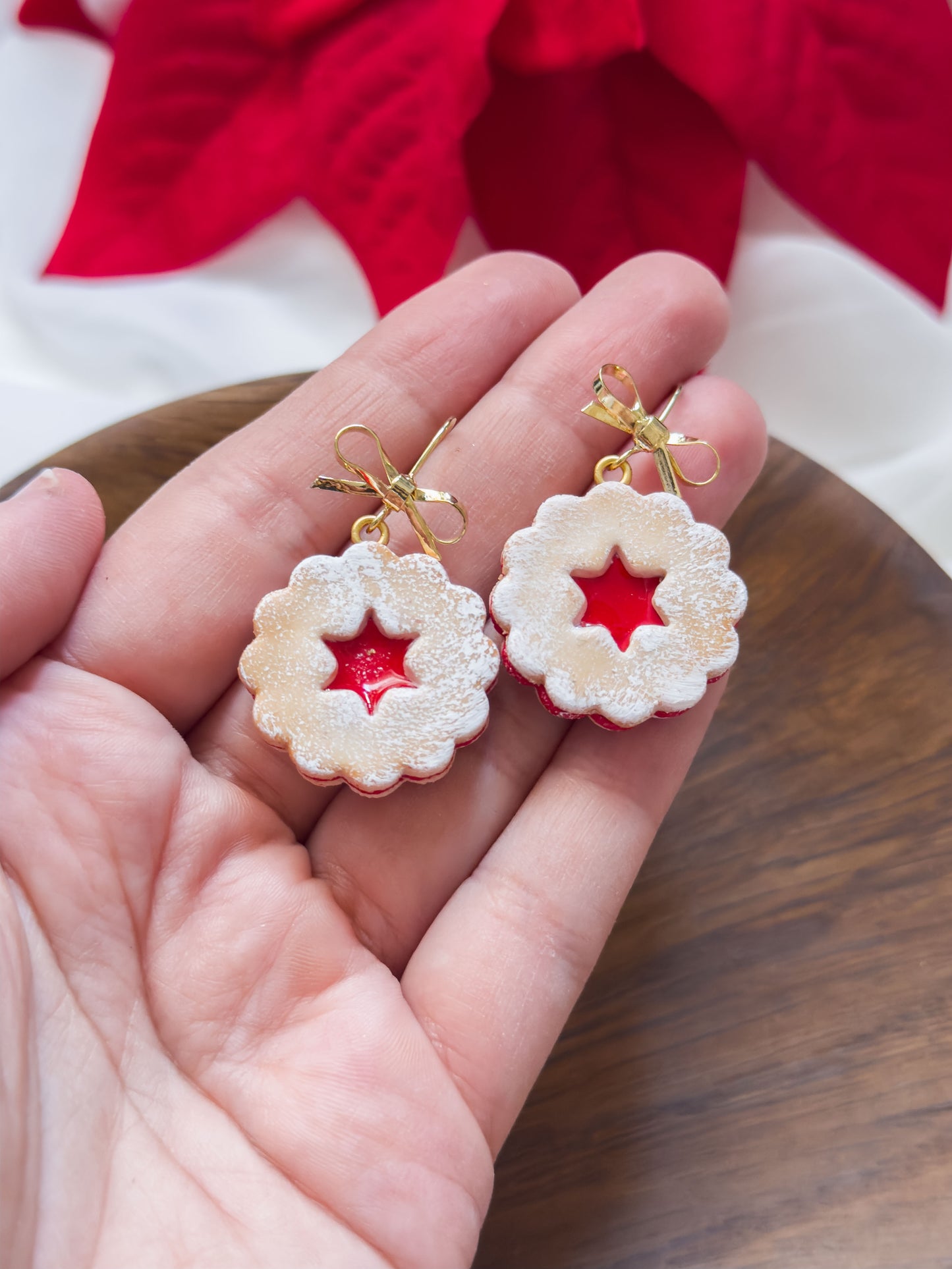 Col A ✦ Linzer Augen Keks Ohrringe