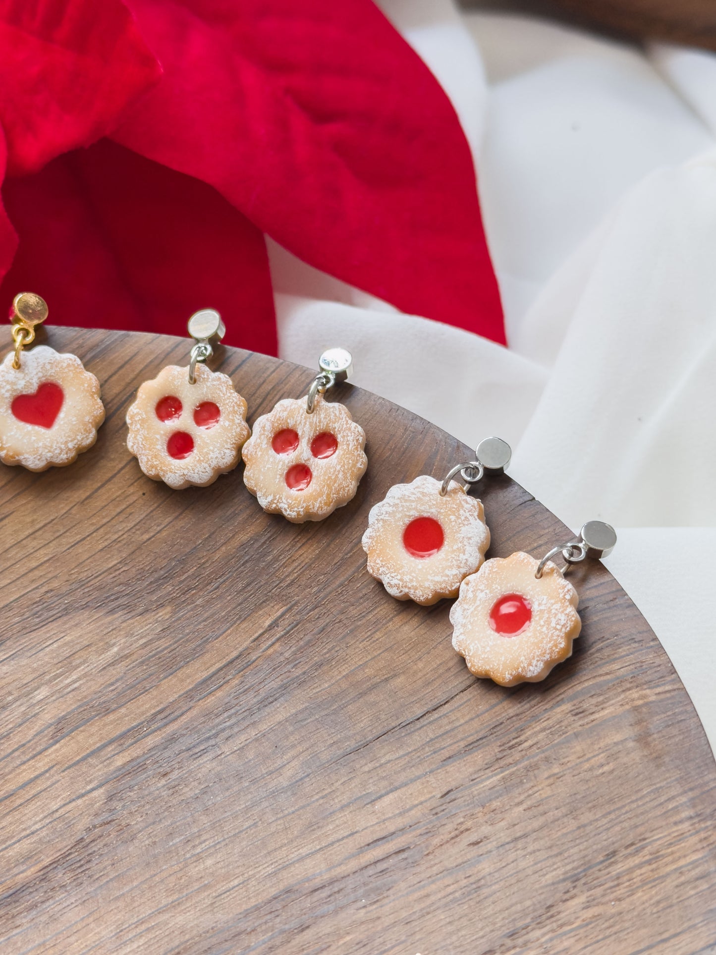 Col A ✦ Linzer Augen Keks Ohrringe klein